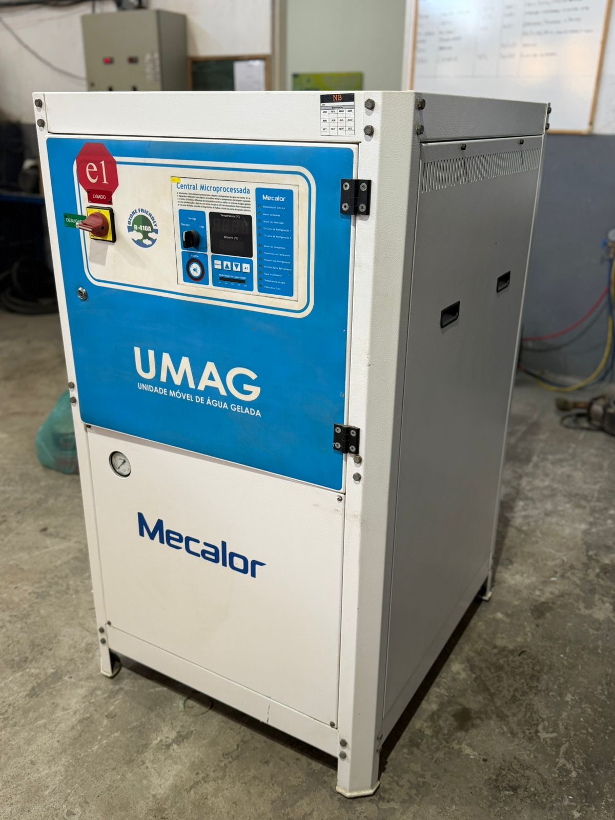 Chiller Mecalor 22.000kcal, ano 2015, condensação a água