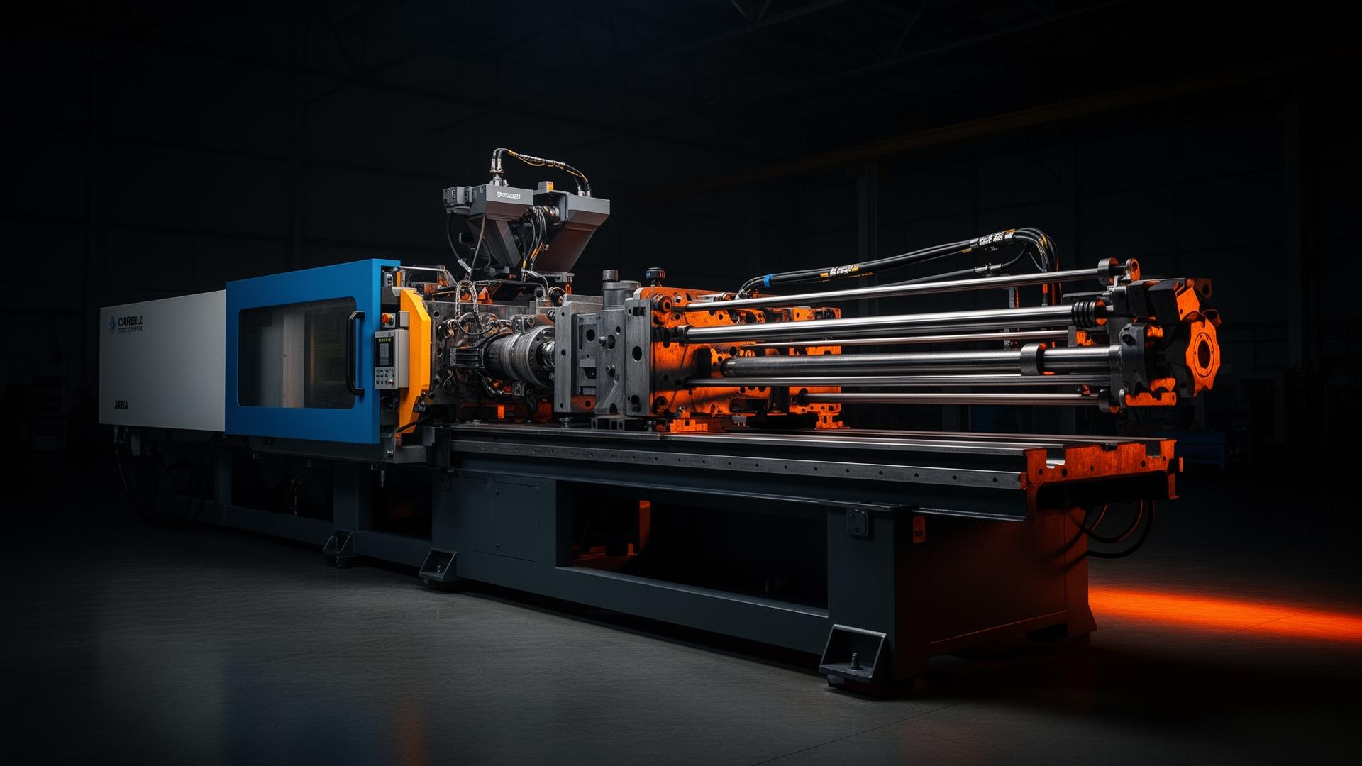 Máquina injetora industrial